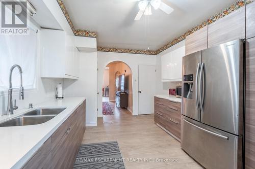 50 1/2 Clyde Street, Hamilton, ON - Indoor Photo Showing Kitchen With Double Sink