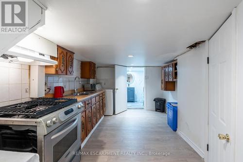 50 1/2 Clyde Street, Hamilton, ON - Indoor Photo Showing Kitchen With Double Sink