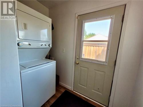 Side entrance to shared laundry, main floor and basement - 15 Cornell Avenue, Kitchener, ON - Indoor Photo Showing Laundry Room