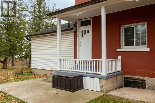 Property entrance featuring covered porch - 635 Laurel Street Unit# Upper Unit, Cambridge, ON - Outdoor With Deck Patio Veranda With Exterior