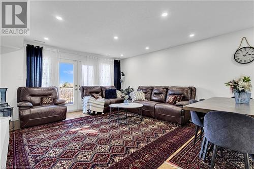 Living room featuring hardwood / wood-style floors - 50 Howe Drive Unit# 17B, Kitchener, ON - Indoor Photo Showing Living Room