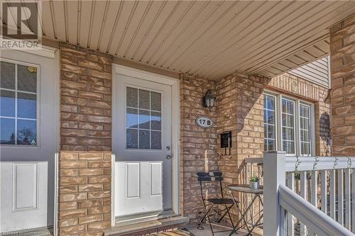 Entrance to property featuring covered porch - 50 Howe Drive Unit# 17B, Kitchener, ON - Outdoor With Deck Patio Veranda With Exterior