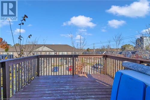 View of deck - 50 Howe Drive Unit# 17B, Kitchener, ON - Outdoor With Deck Patio Veranda