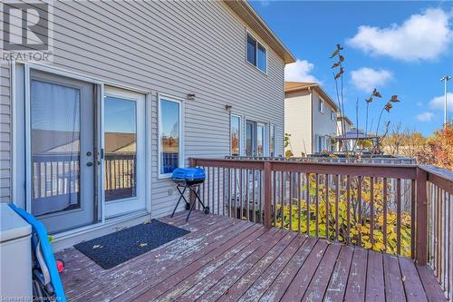 Deck with area for grilling - 50 Howe Drive Unit# 17B, Kitchener, ON - Outdoor With Deck Patio Veranda With Exterior