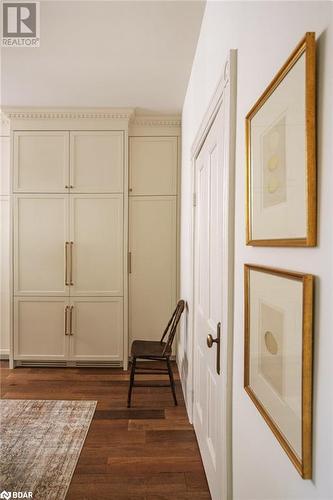 Corridor with dark hardwood / wood-style flooring - 42 Burton Avenue, Barrie, ON - Indoor Photo Showing Other Room