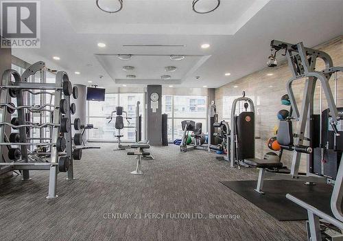 607 - 223 Webb Drive, Mississauga, ON - Indoor Photo Showing Gym Room