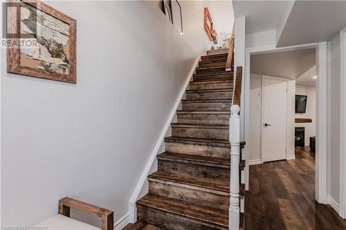 Stairs with wood-type flooring - 230 Blackhorne Drive Unit# 19, Kitchener, ON - Indoor Photo Showing Other Room