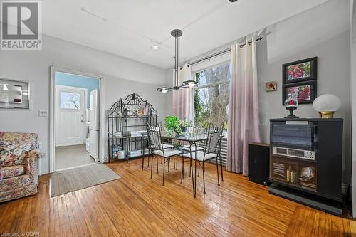 Dining area featuring hardwood / wood-style flooring - 55 Edgehill Drive, Guelph, ON - Indoor