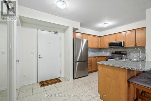 124 - 10 Mendelssohn Street, Toronto, ON - Indoor Photo Showing Kitchen With Double Sink