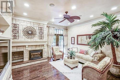 47 Argonne Crescent, Toronto, ON - Indoor Photo Showing Living Room With Fireplace