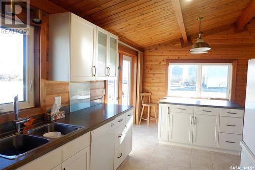 Carrobourg Acreage, Gravelbourg Rm No. 104, SK - Indoor Photo Showing Kitchen With Double Sink