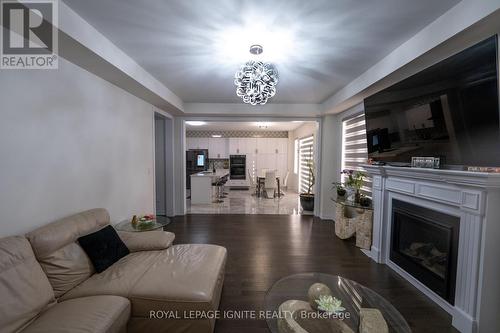 2457 Florentine Place, Pickering, ON - Indoor Photo Showing Living Room With Fireplace