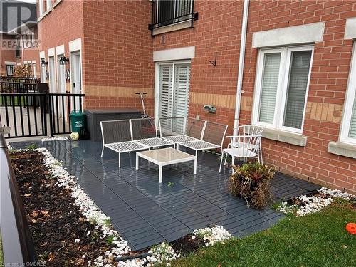 View of patio / terrace - 1701 Lampman Avenue Unit# 601, Burlington, ON - Outdoor With Exterior