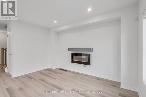 55 Dryden Lane, Hamilton, ON - Indoor Photo Showing Living Room With Fireplace