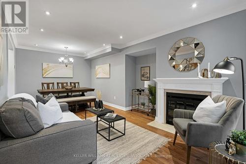 1321 Valerie Crescent, Oakville, ON - Indoor Photo Showing Living Room With Fireplace