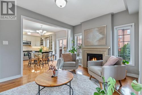 438 Old Colony Road, Richmond Hill, ON - Indoor Photo Showing Living Room With Fireplace