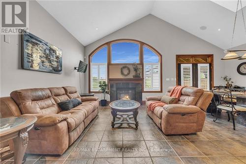 117 Christopher Drive, Hamilton, ON - Indoor Photo Showing Living Room With Fireplace