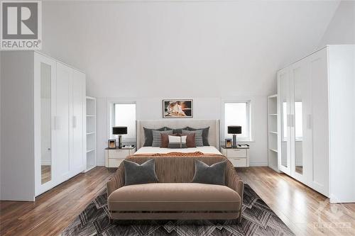 Primary bedroom staged - 1340 Aurele Street, Ottawa, ON - Indoor Photo Showing Bedroom