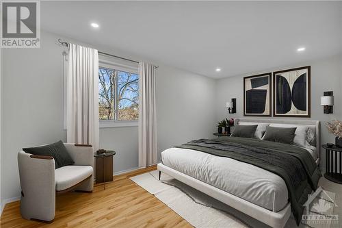 Primary Bedroom - Virtually staged - 162 Woodfield Drive, Ottawa, ON - Indoor Photo Showing Bedroom