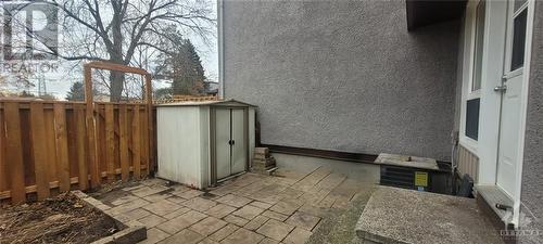 Private Backyard has stonework and shed - 162 Woodfield Drive, Ottawa, ON - Outdoor