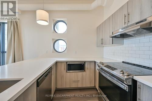 601 - 121 King Street E, Hamilton, ON - Indoor Photo Showing Kitchen With Stainless Steel Kitchen With Upgraded Kitchen