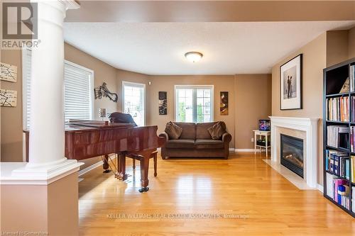 2391 Curtis Road, Burlington, ON - Indoor Photo Showing Living Room With Fireplace