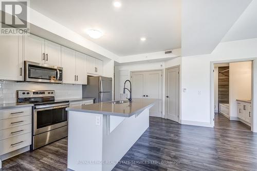 212 - 30 Hamilton Street S, Hamilton, ON - Indoor Photo Showing Kitchen With Stainless Steel Kitchen With Upgraded Kitchen