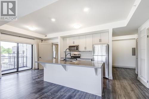 212 - 30 Hamilton Street S, Hamilton, ON - Indoor Photo Showing Kitchen With Stainless Steel Kitchen With Double Sink