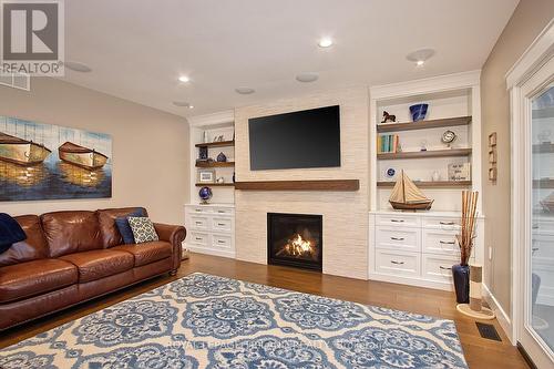 86 Mill Street, Middlesex Centre (Ilderton), ON - Indoor Photo Showing Living Room With Fireplace