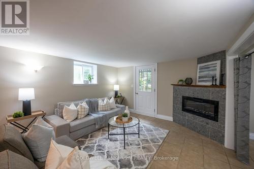 1677 Central Street, Pickering, ON - Indoor Photo Showing Living Room With Fireplace