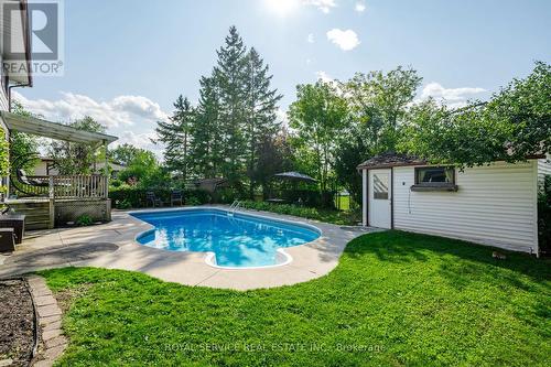 613 Christopher Road, Peterborough (Ashburnham), ON - Outdoor With In Ground Pool With Backyard