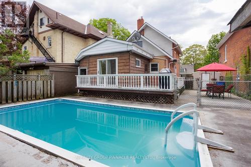 22 St Lawrence Street, Kawartha Lakes (Lindsay), ON - Outdoor With In Ground Pool With Deck Patio Veranda With Exterior