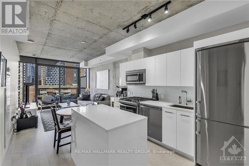 1010 - 224 Lyon Street N, Ottawa, ON - Indoor Photo Showing Kitchen With Stainless Steel Kitchen With Upgraded Kitchen