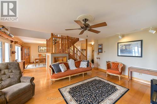 2102 Lakeshore Drive, Ramara, ON - Indoor Photo Showing Living Room With Fireplace