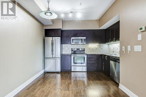 218 - 5 Richgrove Drive, Toronto, ON - Indoor Photo Showing Kitchen With Stainless Steel Kitchen