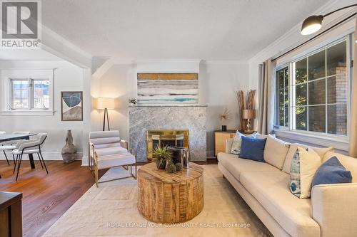 45 Beach View Crescent, Toronto, ON - Indoor Photo Showing Living Room With Fireplace