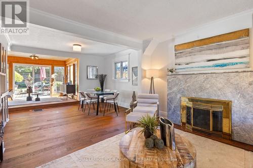 45 Beach View Crescent, Toronto, ON - Indoor Photo Showing Living Room With Fireplace