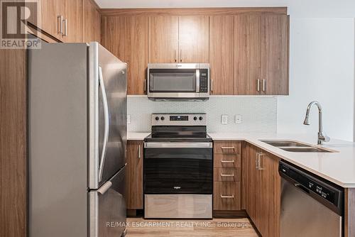 209 - 479 Charlton Avenue E, Hamilton, ON - Indoor Photo Showing Kitchen With Double Sink With Upgraded Kitchen