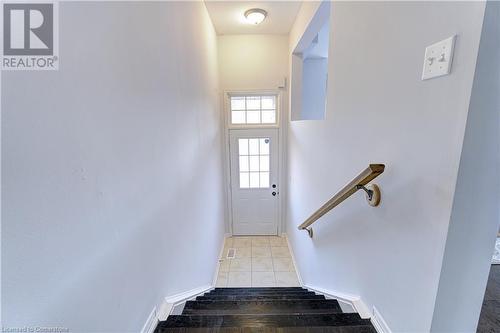 Staircase with hardwood / wood-style floors - 151 Green Road S Unit# 26, Stoney Creek, ON - Indoor Photo Showing Other Room