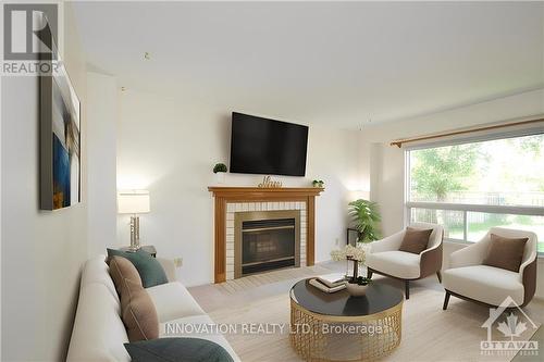 11 Tanner Crescent, Ottawa, ON - Indoor Photo Showing Living Room With Fireplace