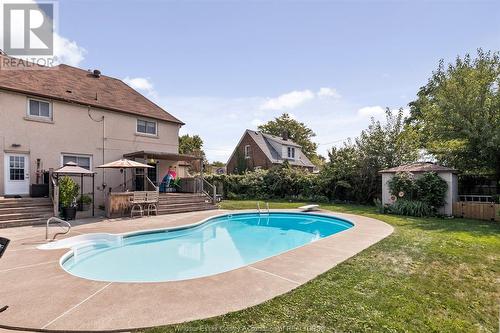 2337 Rossini, Windsor, ON - Outdoor With In Ground Pool With Backyard