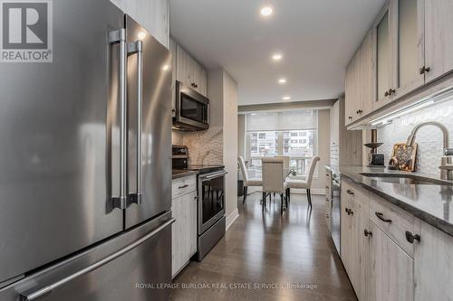 311 - 430 Pearl Street, Burlington, ON - Indoor Photo Showing Kitchen With Stainless Steel Kitchen With Upgraded Kitchen