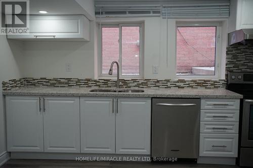 Lower - 5278 Astwell Avenue, Mississauga, ON - Indoor Photo Showing Kitchen With Double Sink