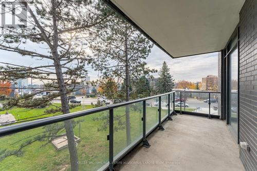 305 - 21 Park Street E, Mississauga, ON - Outdoor With Balcony With View With Exterior