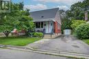 View of front of home featuring a front lawn and a storage unit - 177 Ontario Street, Brantford, ON  - Outdoor 