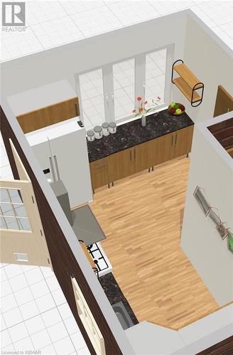 3d rendering if what a kitchen remodel could look like - 177 Ontario Street, Brantford, ON - Indoor Photo Showing Other Room