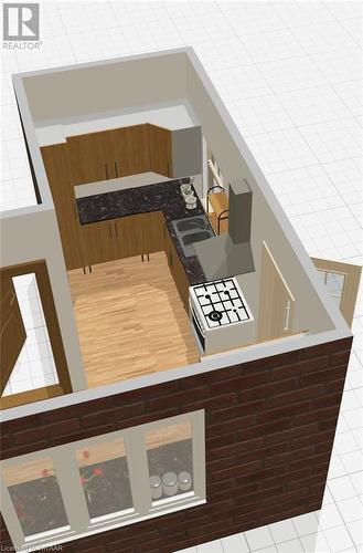 3d rendering if what a kitchen remodel could look like - 177 Ontario Street, Brantford, ON - Indoor Photo Showing Other Room