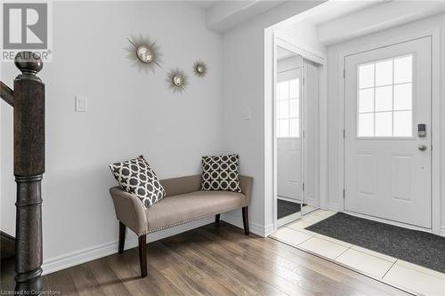 Foyer entrance with hardwood / wood-style floors - 143 Ridge Road Unit# 68, Cambridge, ON - Indoor