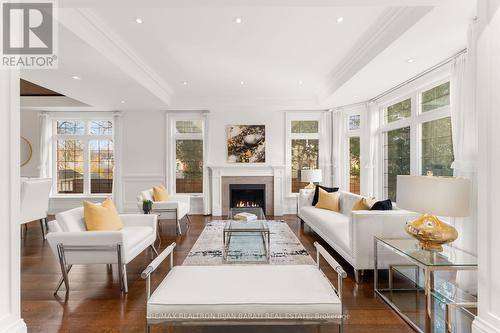 193 Kingsdale Avenue, Toronto, ON - Indoor Photo Showing Living Room With Fireplace