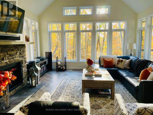 212 Bird Road, Quinte West, ON - Indoor Photo Showing Living Room With Fireplace